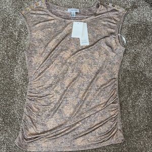 Gold printed Calvin Klein blouse